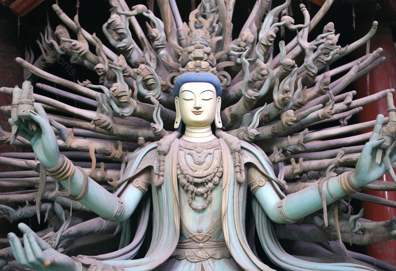 著名旅游景点千手观音雕塑实拍,高清,摄影图,摄影图片,图片大全,摄影图免费下载